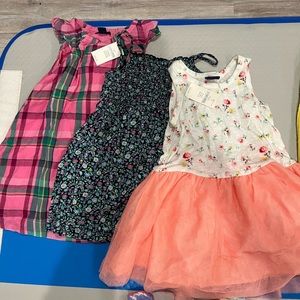 Lot of 3 Baby Gap dresses/sets most NWT 2T